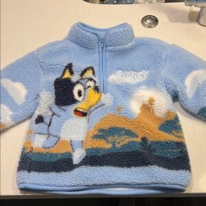 Bluey Kids Fleece Jacket - Blue